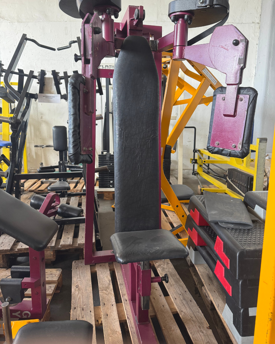 Gym80 Seated Chest Fly Stack Loaded