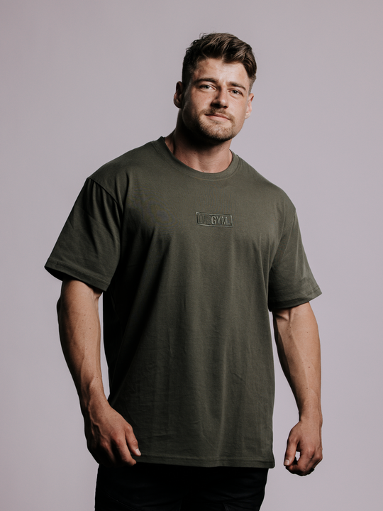 DASGYM. Oversize T-Shirt MILITARY GREEN