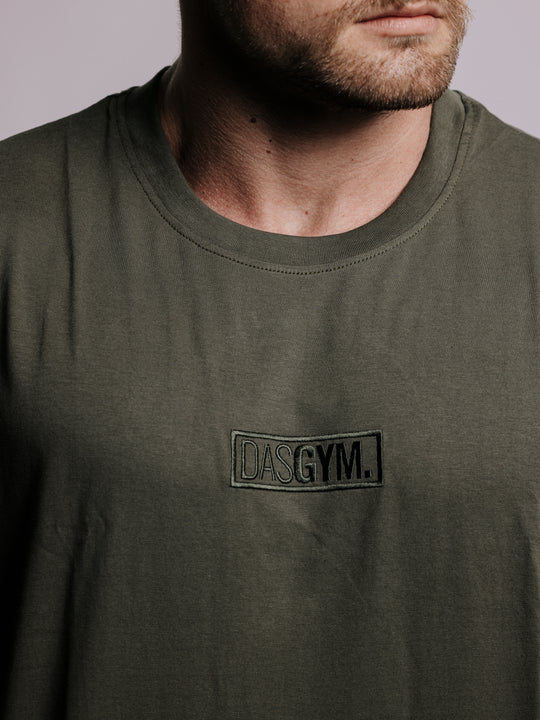 DASGYM. Oversize T-Shirt MILITARY GREEN