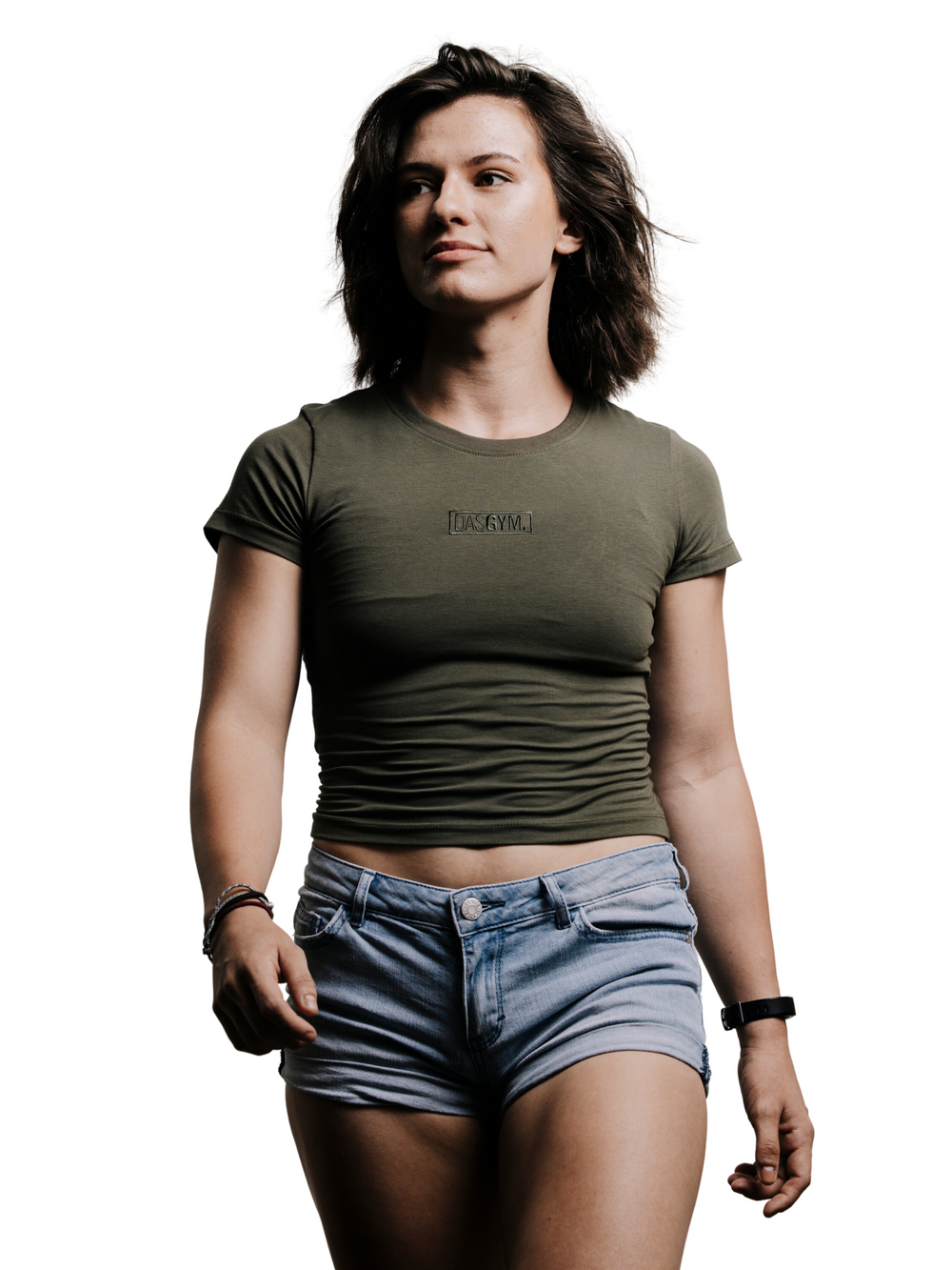 DASGYM. Crop Top - MILITARY GREEN
