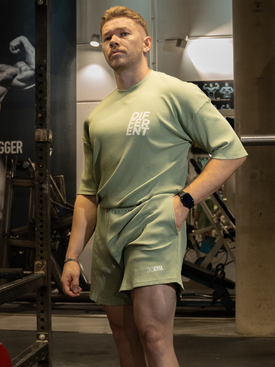 Ribbed Shorts Green