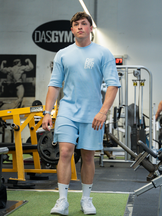 Ribbed Shorts Blue