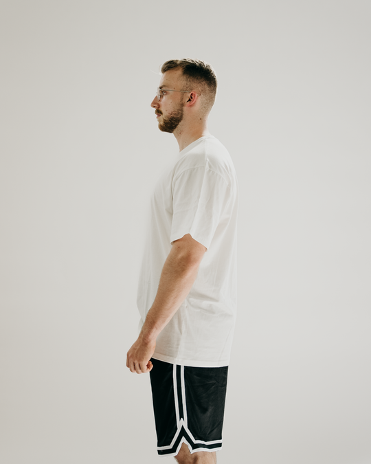 DASGYM. Oversize T-Shirt ALL WHITE