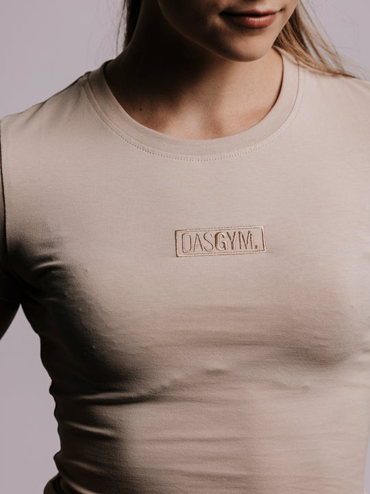 DASGYM. Crop Top - CHAMPAGNE
