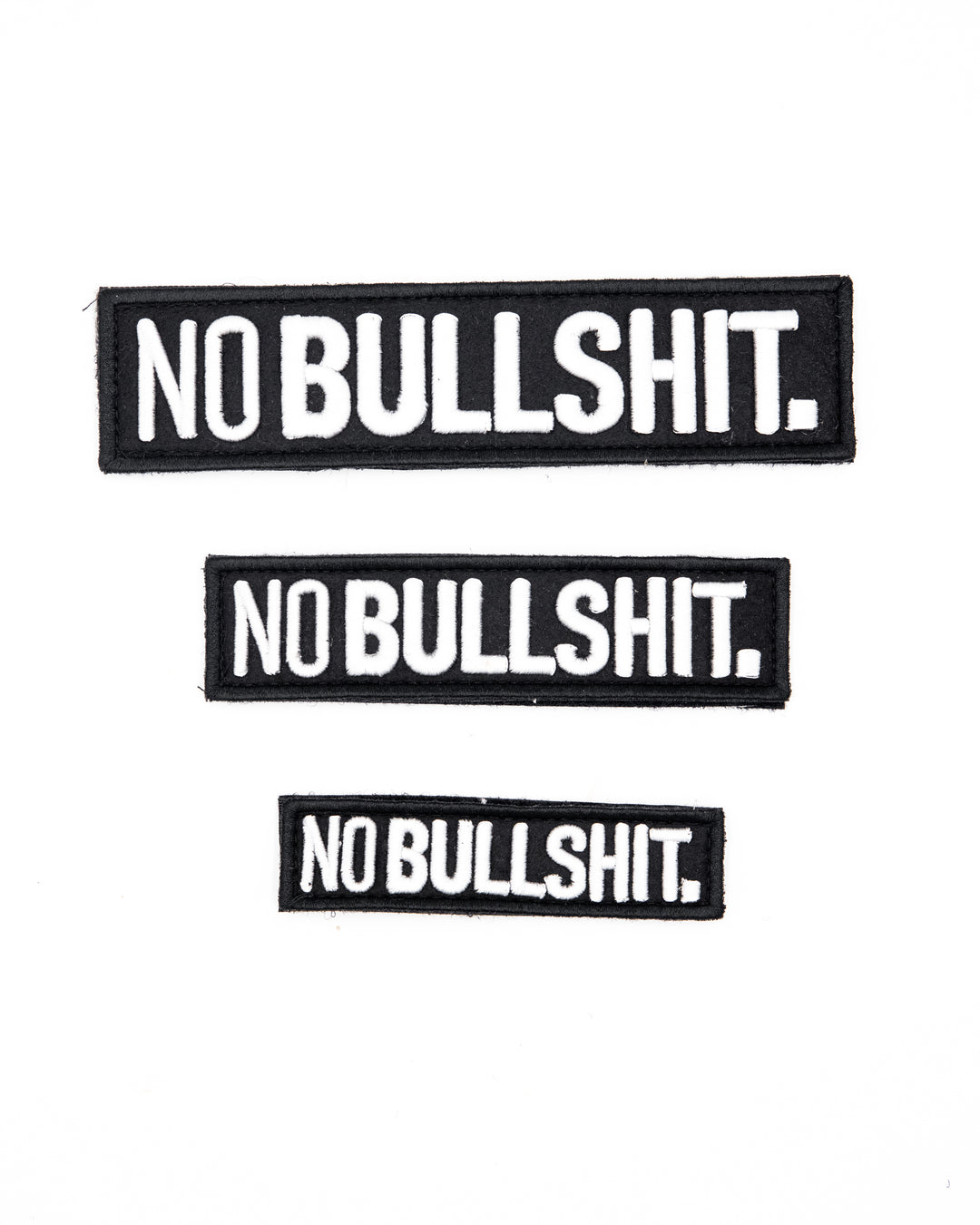 NOBULLSHIT. PATCH - WHITE/BLACK