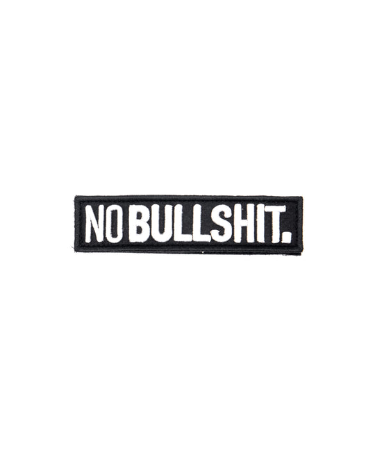 NOBULLSHIT. PATCH - WHITE/BLACK