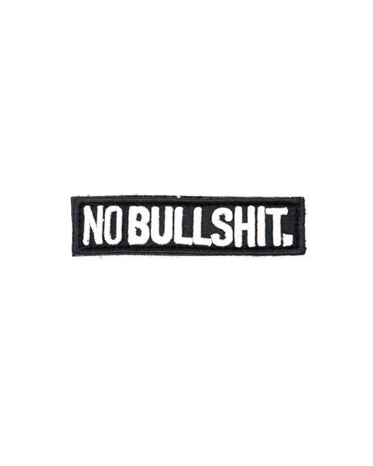 NOBULLSHIT. PATCH - WHITE/BLACK