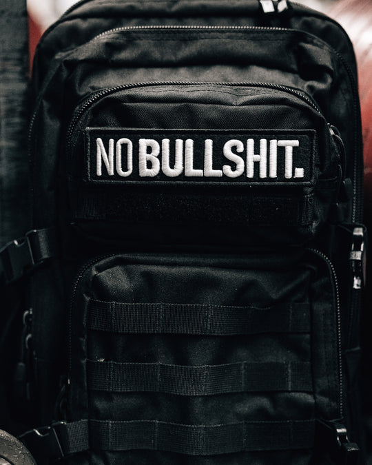 NOBULLSHIT. PATCH - WHITE/BLACK